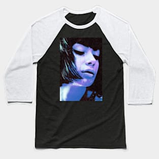 Beautiful girl, Pale blue skin. Sci-fi. Beautiful. Baseball T-Shirt